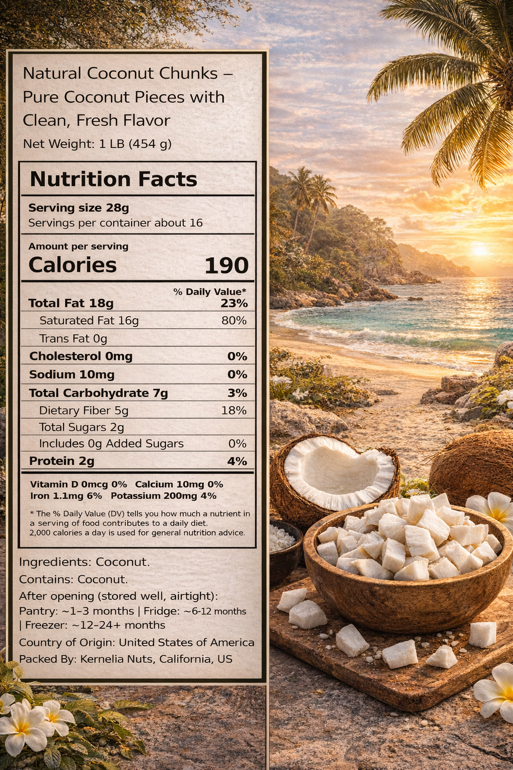 Coconut Chunks – Coconut Pieces with Clean & Fresh Flavor