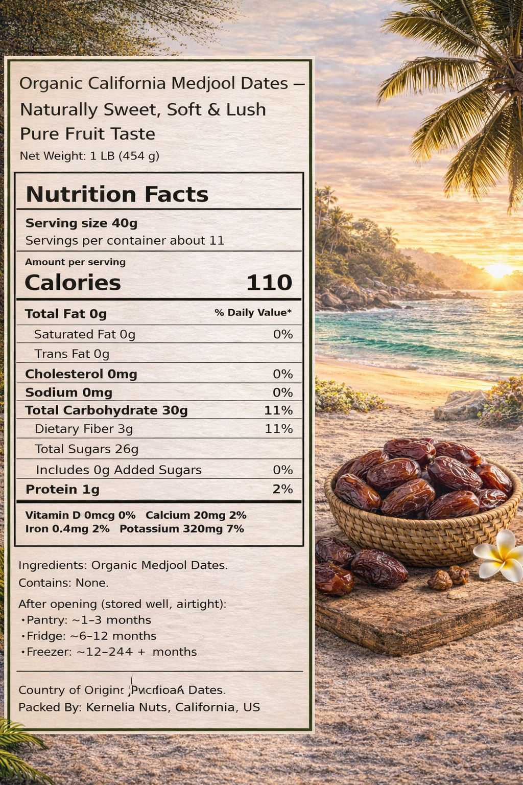 California Medjool Dates – Sweet, Soft & Lush
