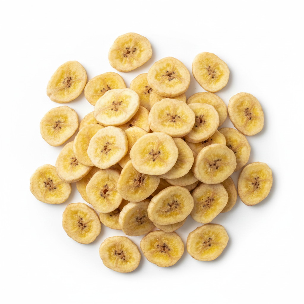 Sweetened Banana Chips – Whole Slices, Golden Crunch