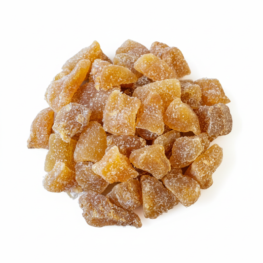 Sweet Crystallized Ginger Slices – Chewy Texture