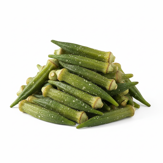 Sea-Salted Okra Chips – Crispy, Clean Ingredients