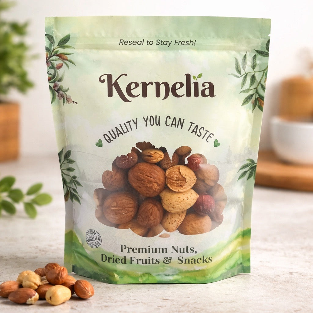 Assorted Nuts In-Shell – A Mix of Raw Almonds, Walnuts, Hazelnuts, Pecans & Brazil Nuts