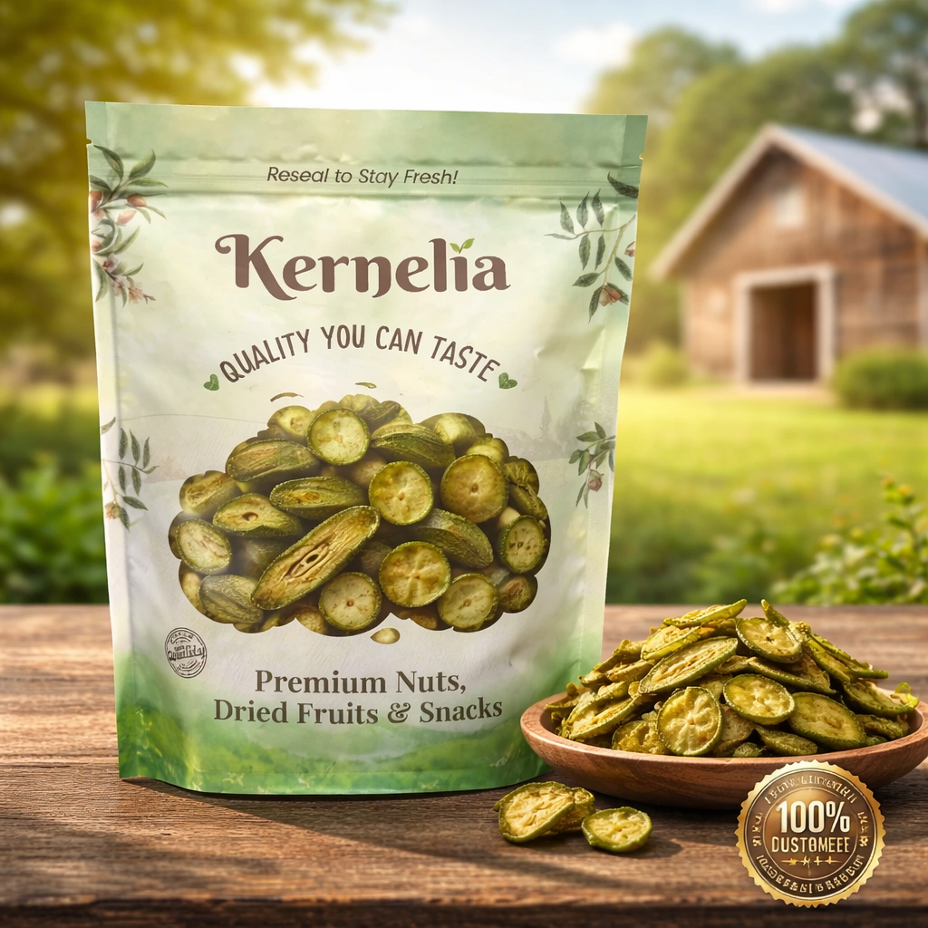 Sea-Salted Okra Chips – Crispy, Clean Ingredients