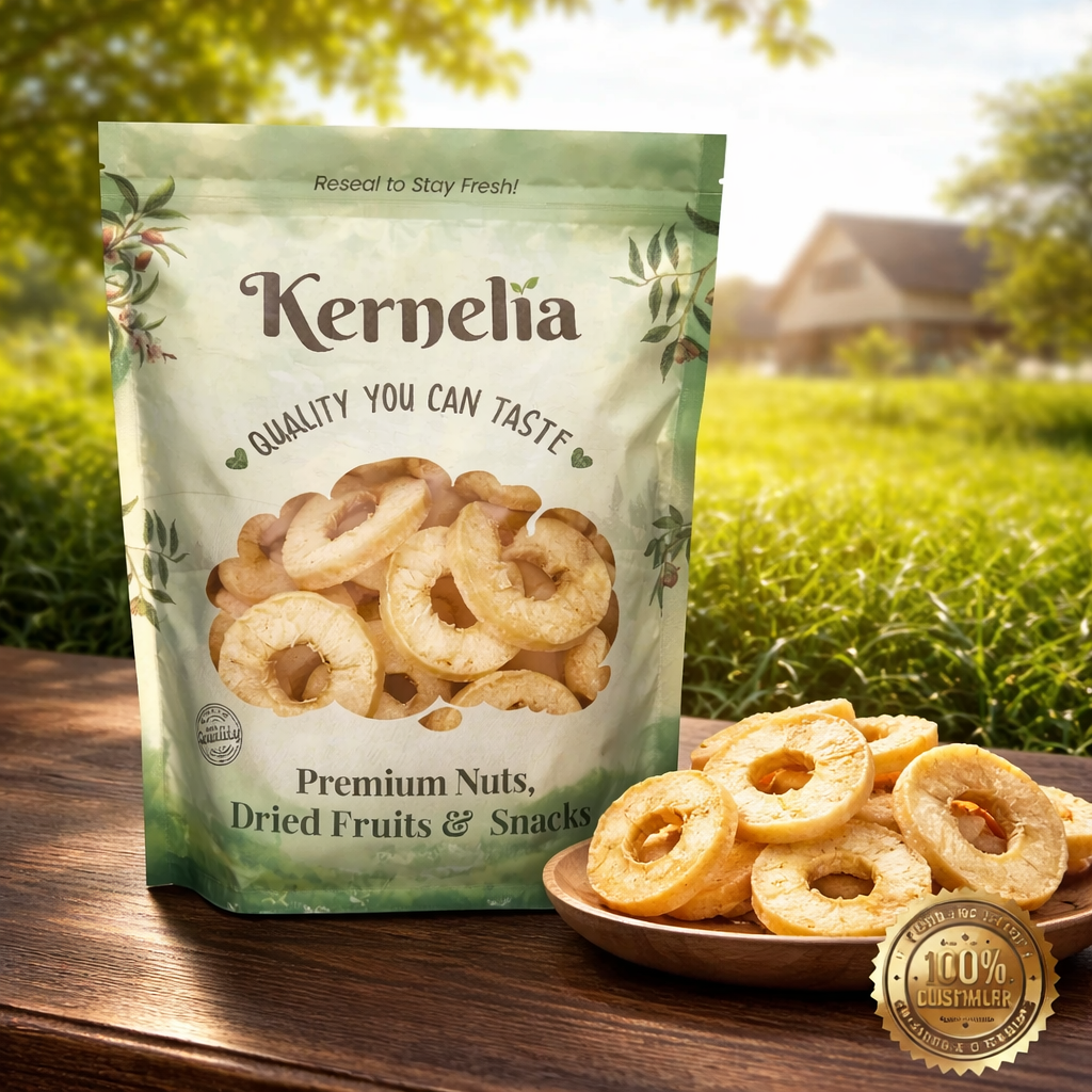 Dried Apple Rings – Unsweetened, Soft & Chewy