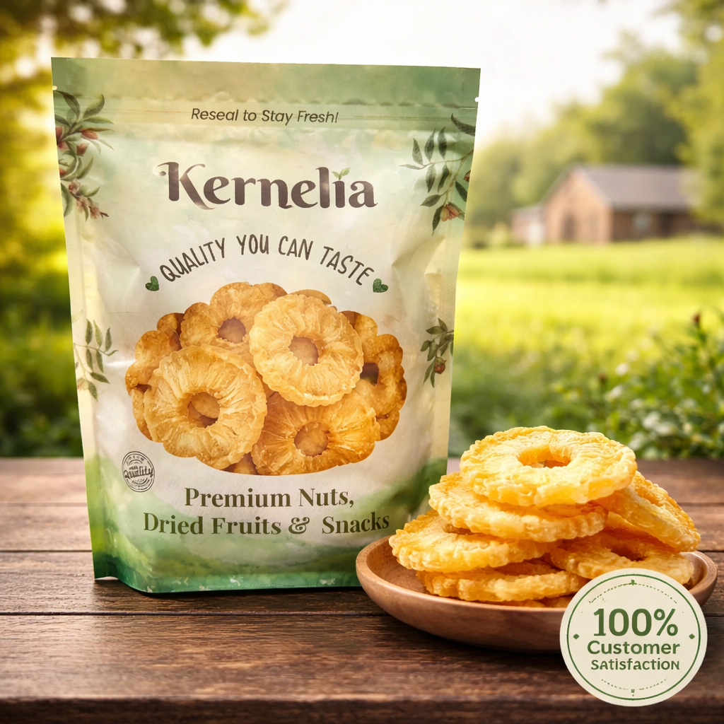 Unsulphured Dried Pineapple Rings – Sweet, Golden & Tropical Flavor