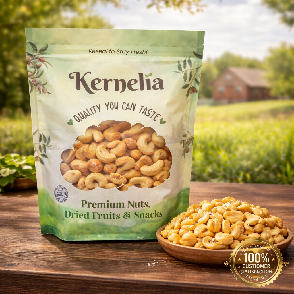 Roasted Cashews – Unsalted & Whole Nuts