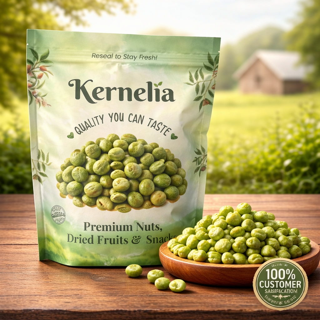 Wasabi-Coated Green Peas – Crisp Crunch with Clean & Spicy Flavor