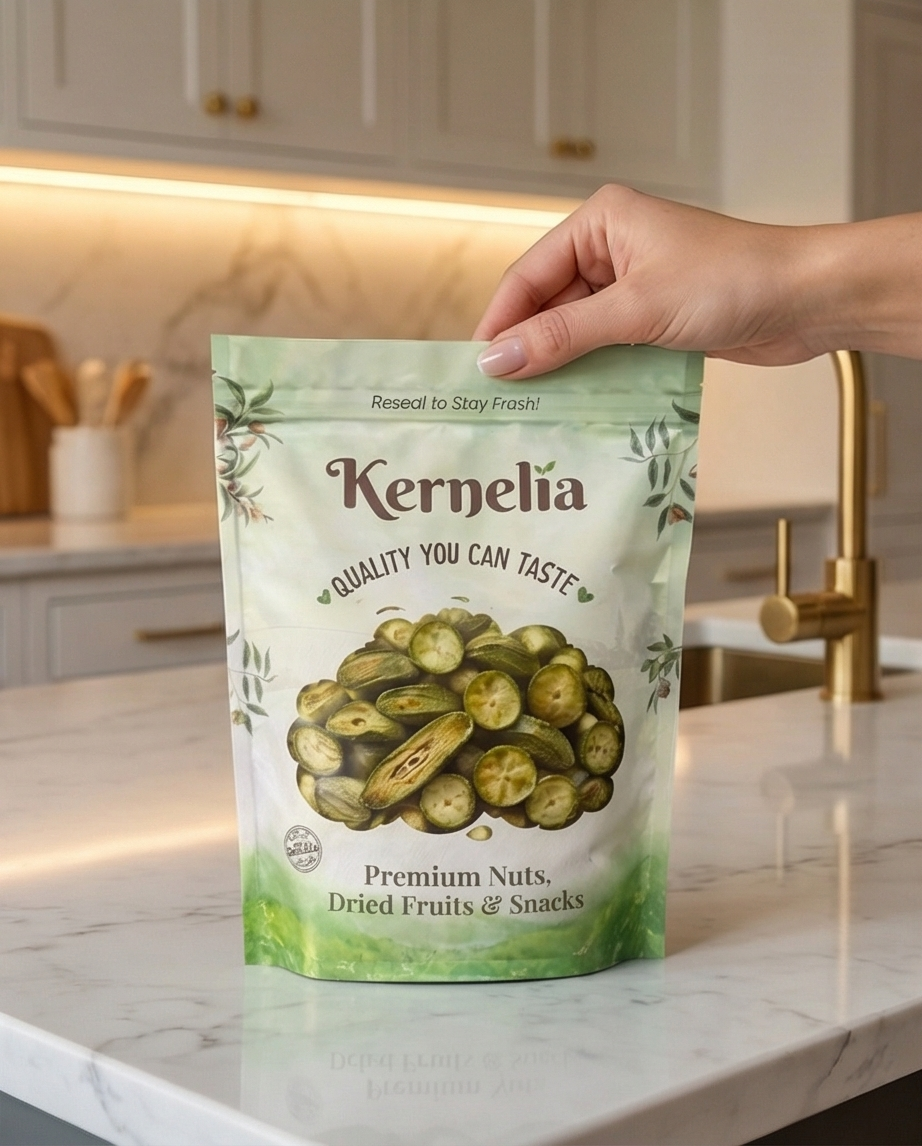 Sea-Salted Okra Chips – Crispy, Clean Ingredients
