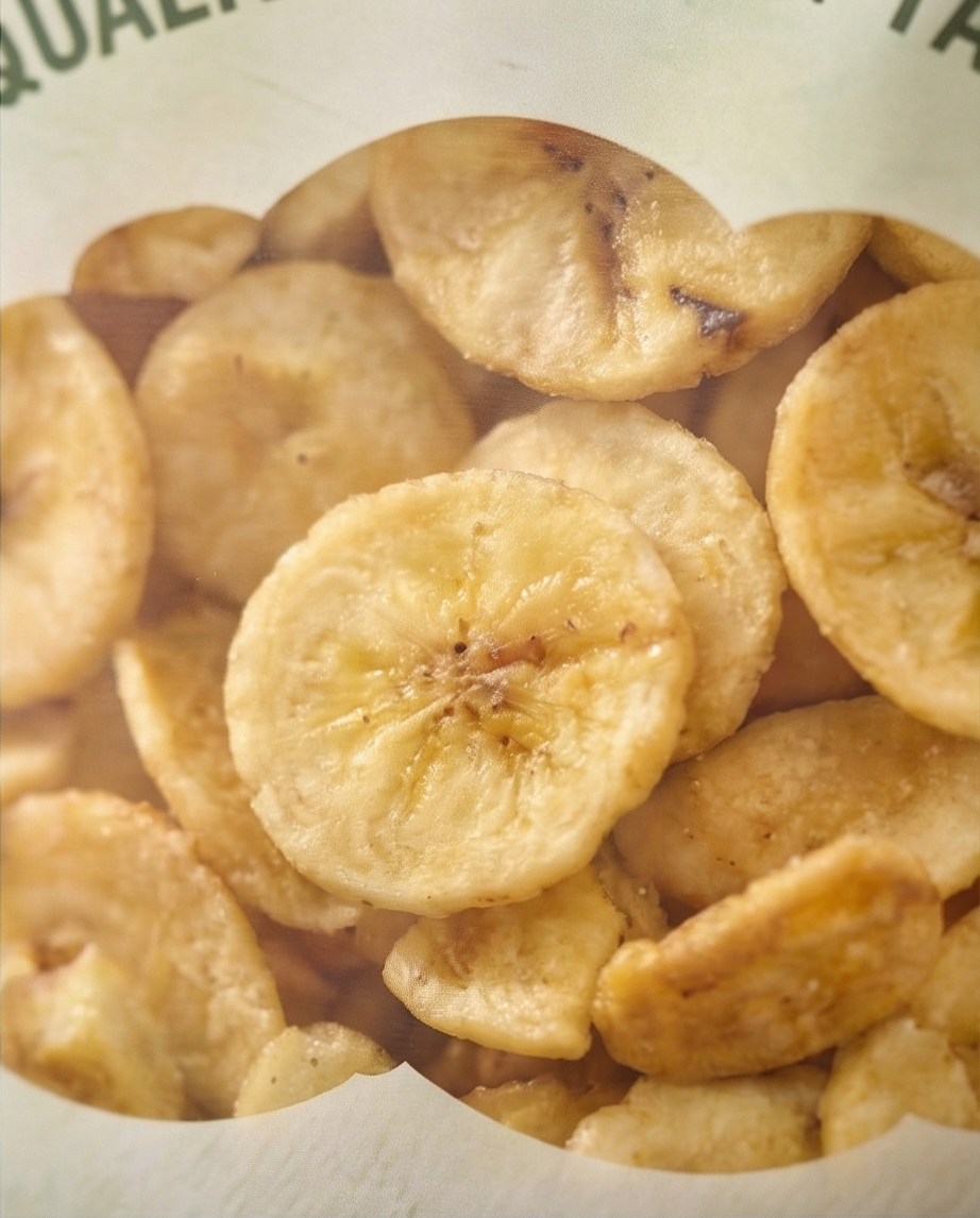 Sweetened Banana Chips – Whole Slices, Golden Crunch