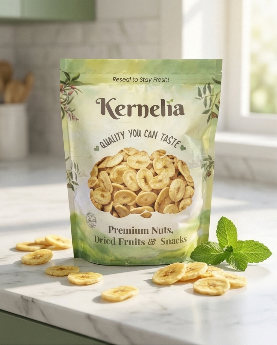 Dried Banana Chips – Unsweetened, Crisp Texture & Pure Banana Flavor
