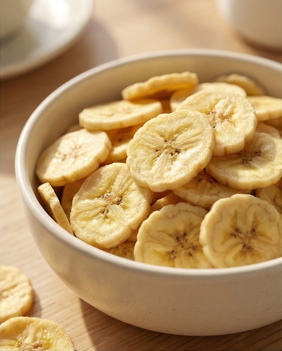 Dried Banana Chips – Unsweetened, Crisp Texture & Pure Banana Flavor