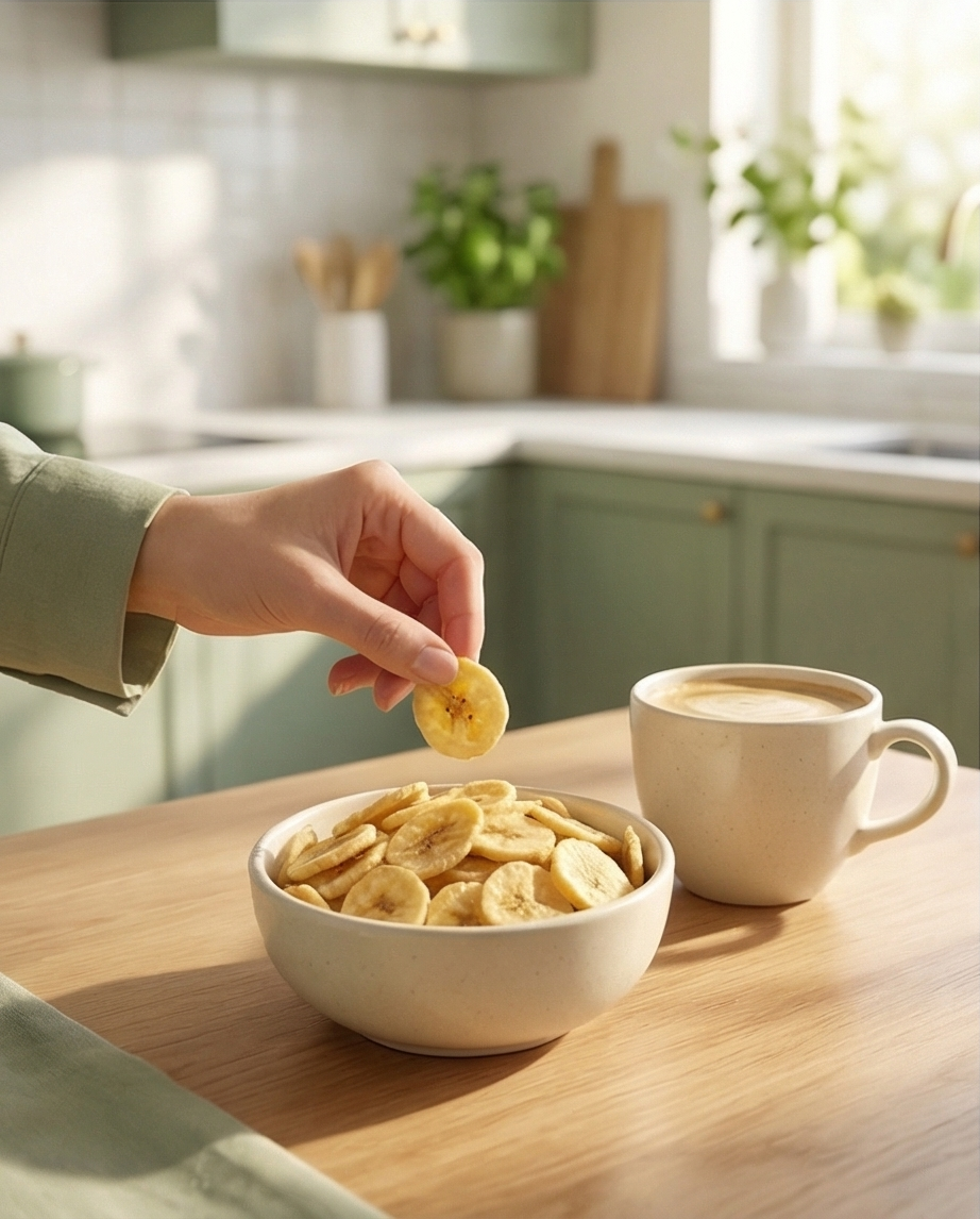 Dried Banana Chips – Unsweetened, Crisp Texture & Pure Banana Flavor