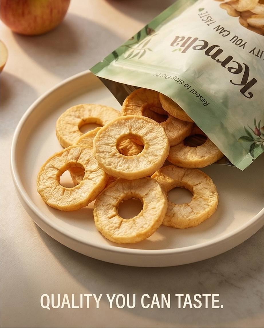 Dried Apple Rings – Unsweetened, Soft & Chewy