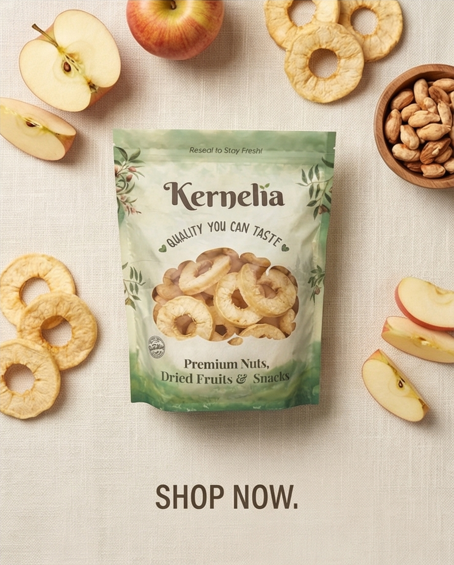 Dried Apple Rings – Unsweetened, Soft & Chewy