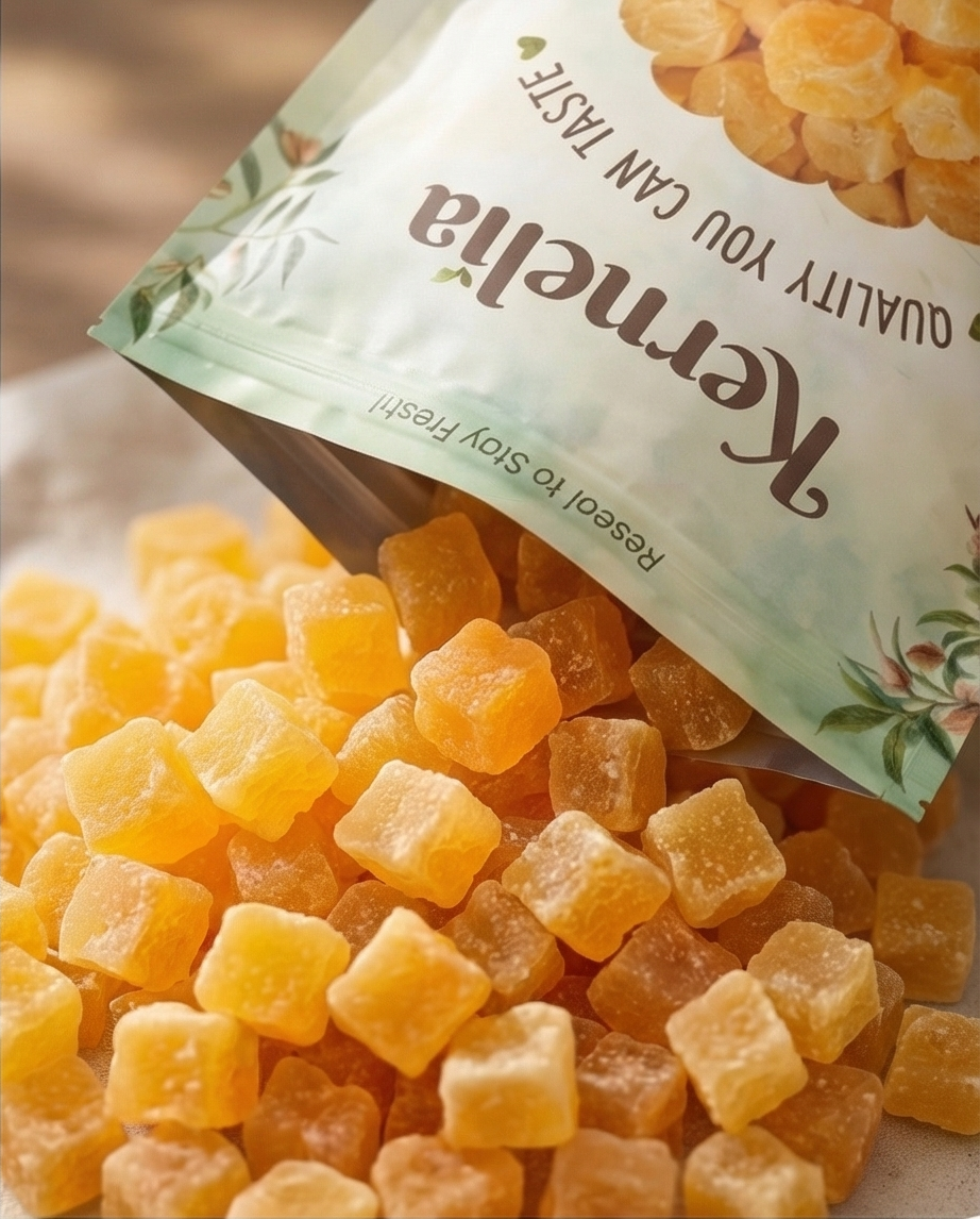 Dried Pineapple Dices – Bright Tropical Flavor, Soft & Chewy Bite