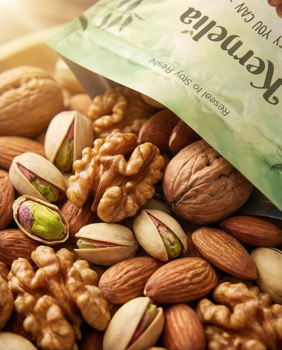 Assorted Nuts In-Shell – A Mix of Raw Almonds, Walnuts, Hazelnuts, Pecans & Brazil Nuts