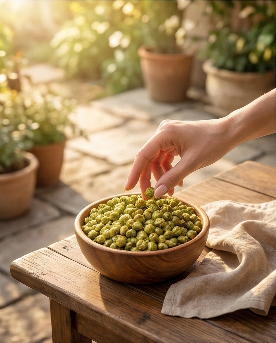 Wasabi-Coated Green Peas – Spicy Japanese Style