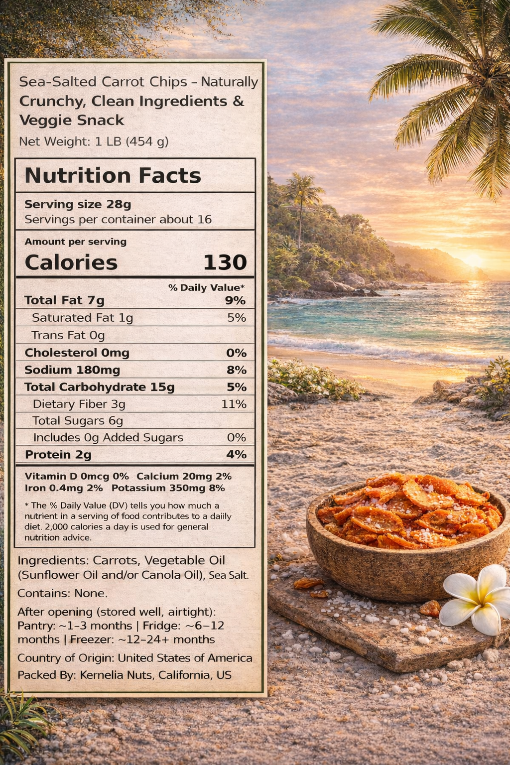 Sea Salt Carrot Chips – A Crispy Snack