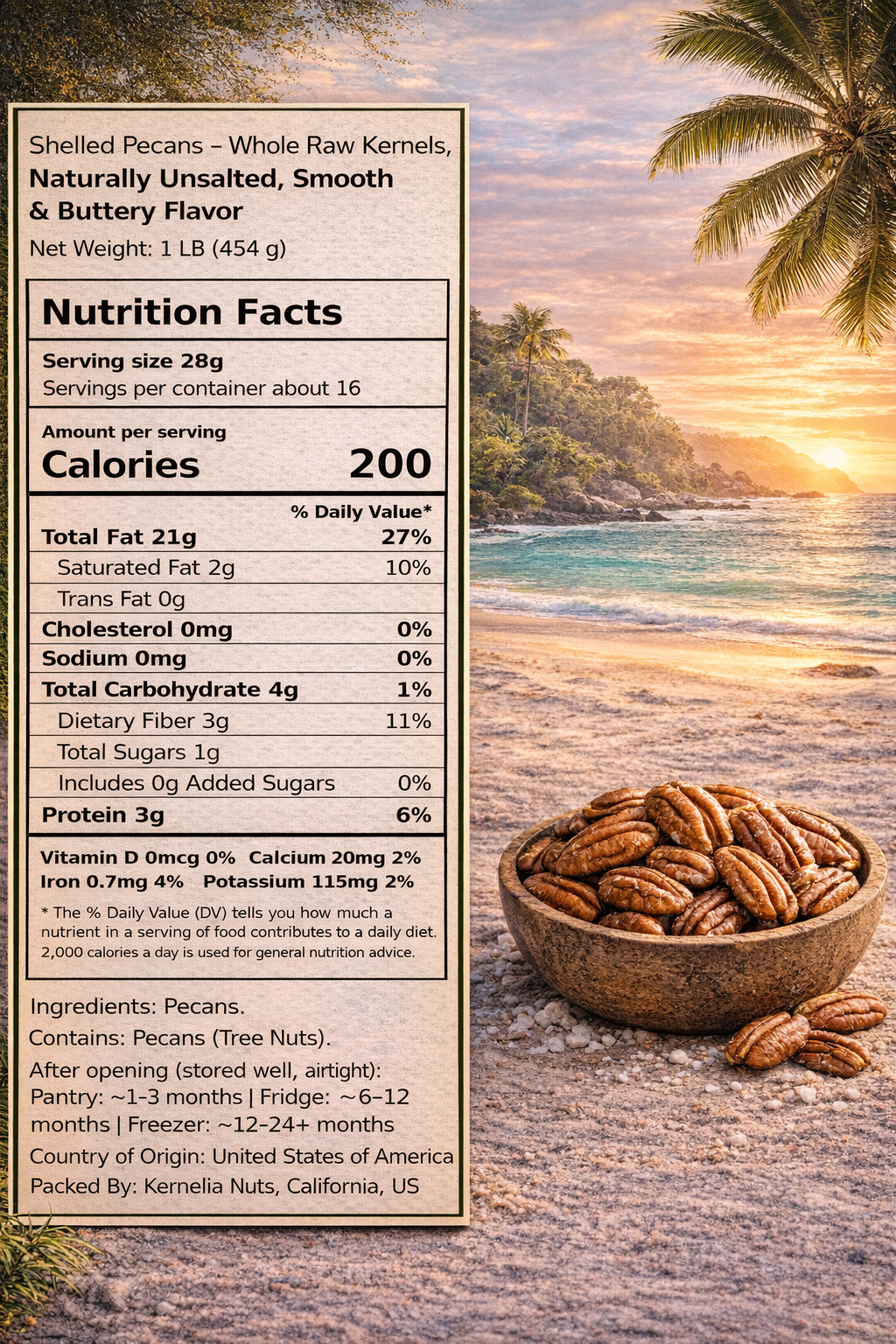 In-Shell Pecans – Raw, Whole & Unsalted
